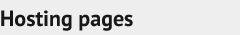 Hosting pages
